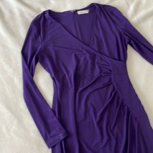 Purple Long Sleeve Dress